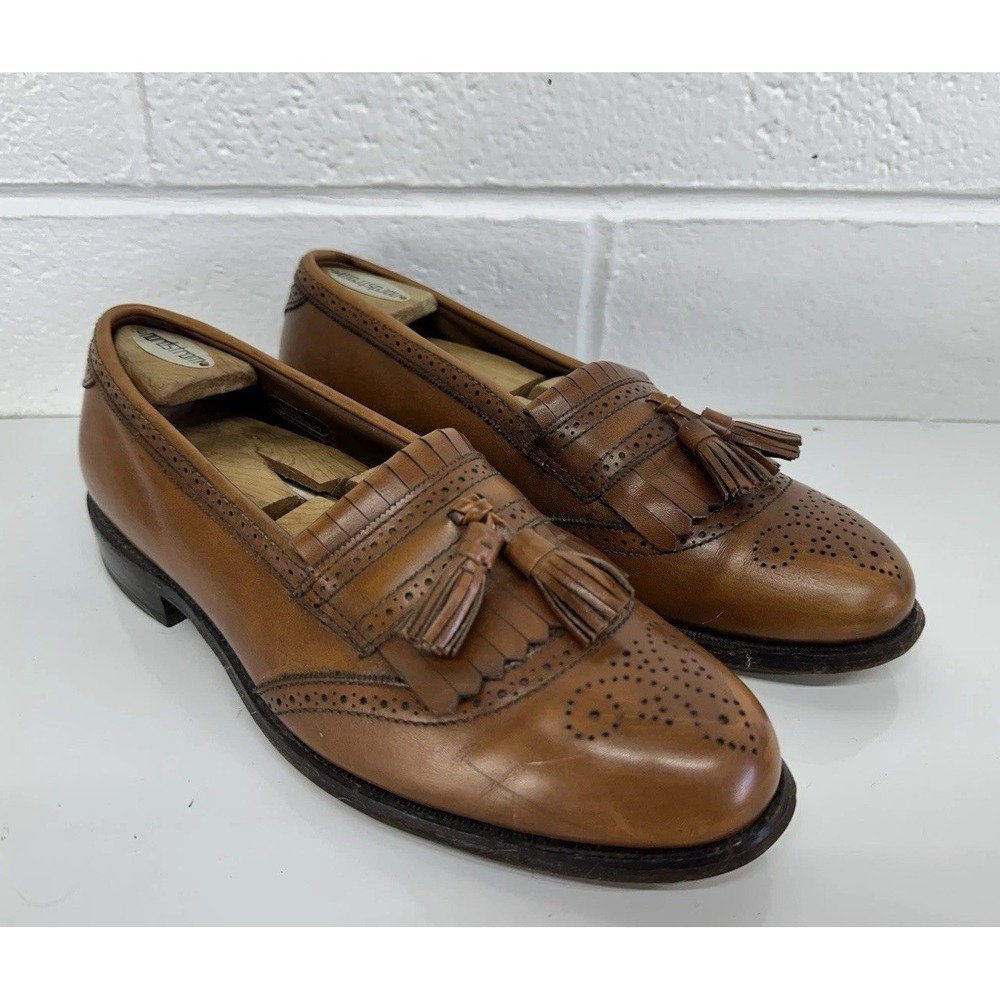 Allen Edmonds Bridgeton Leather Loafer Dress Shoes Brown Mens 9‎ C